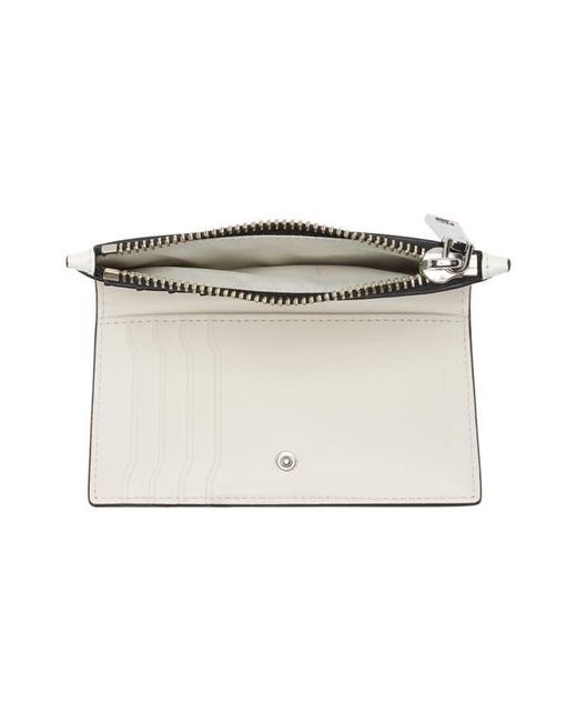 Marc Jacobs White Trademarc Medium Flat Wallet