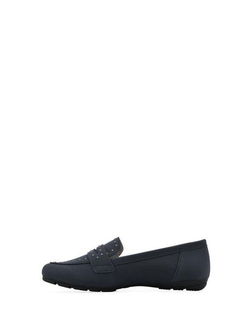 White Mountain Blue Giada Stud Driving Loafer