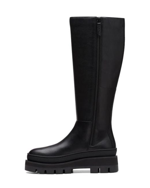 Clarks Black Orianna Knee High Boot