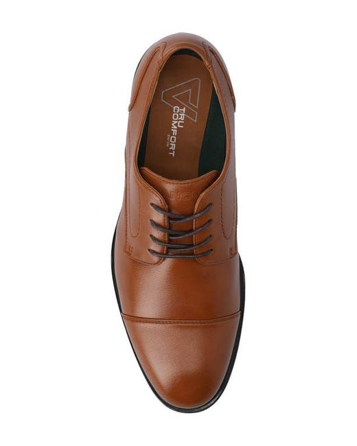 Vance Co. Brown Alec Cap Toe Derby for men