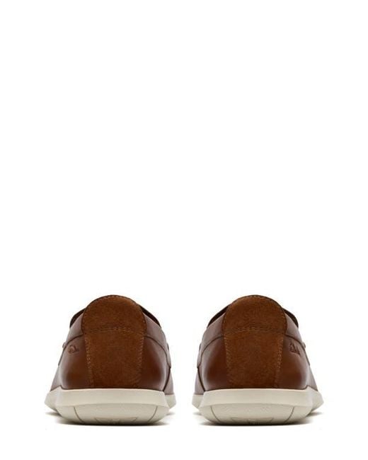 Clarks Brown Flexway Step Slip-On for men