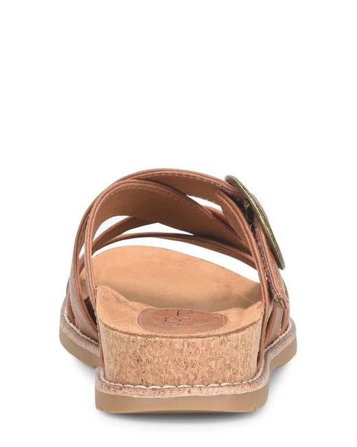 EuroSoft Brown Georgette Slide Sandal