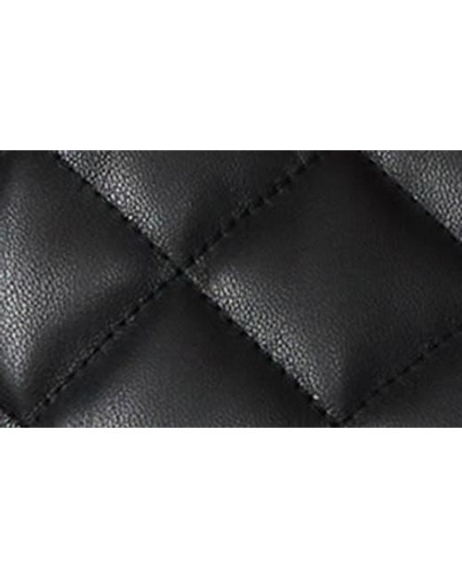 Steve Madden Black Quilted Faux Leather Jacket