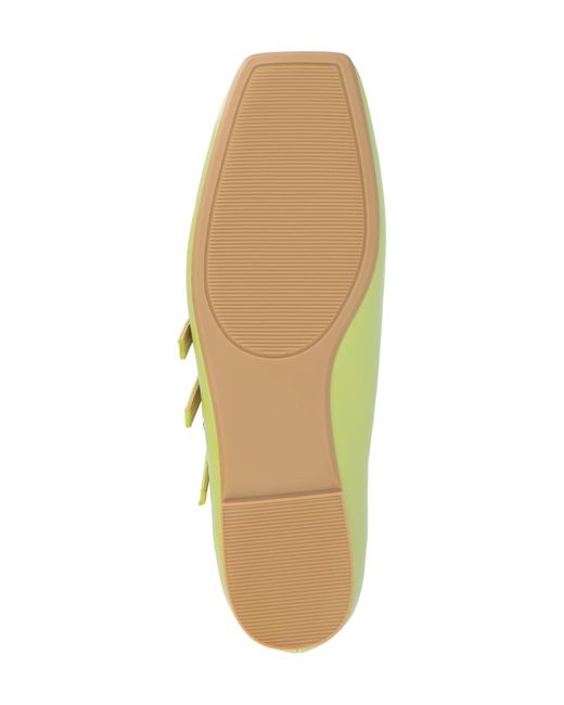 Journee Collection Yellow Darlin Multi Strap Mary Jane Flat
