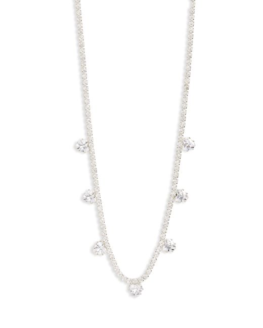 Nordstrom White Crystal Collar Necklace