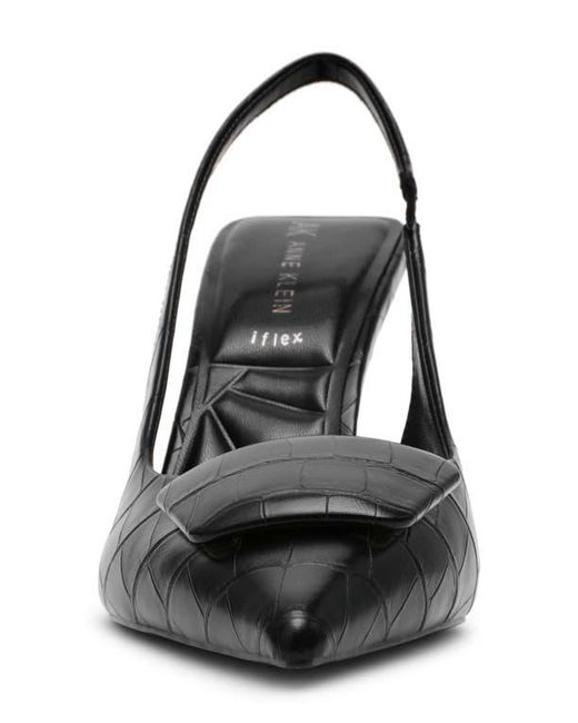 Anne Klein Black Ilani Slingback Pump