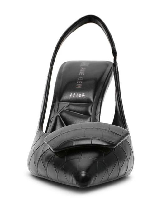 Anne Klein Black Ilani Slingback Pump