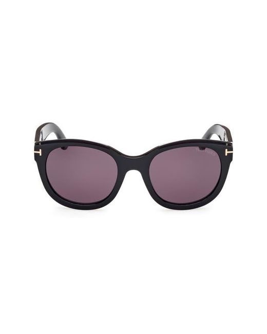 Tom Ford Purple Tamara 54Mm Round Sunglasses