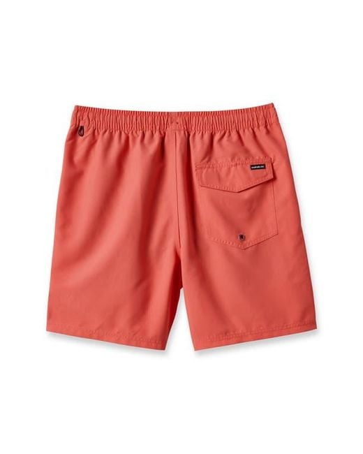 Quiksilver Red Everyday Volley 15-Inch Swim Trunks for men