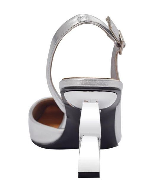 Ninety Union White Rain Slingback Pump