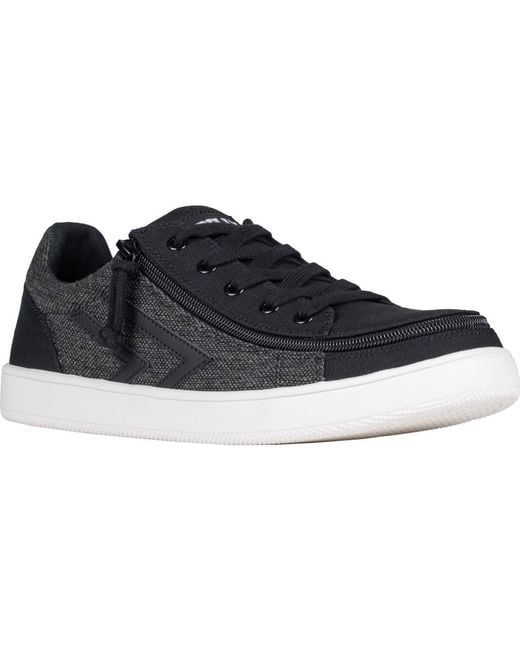 BILLY Footwear Black Canvas Low Sneaker for men