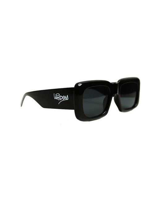 Wisdom Black Frame 1 52Mm Square Sunglasses
