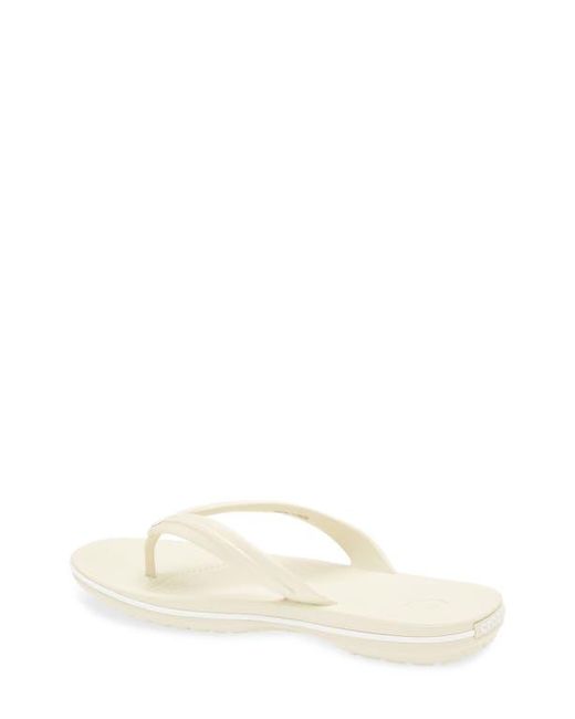 CROCSTM White Gender Inclusive Crocband Flip Flop