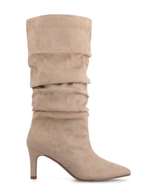 Journee Collection Natural Sonnet Knee High Boot