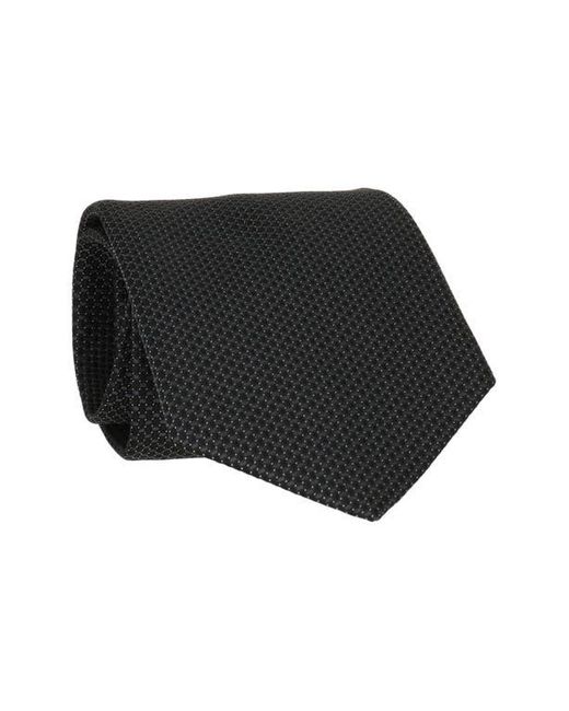 Scotch & Soda Black Solid Neat Tie for men