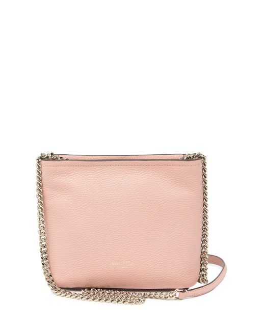 Kate Spade Polly Small Leather Convertible Crossbody Bag in Pink - Lyst