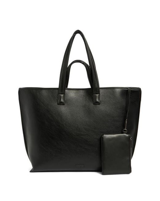 BCBGMAXAZRIA Black Double Handle Tote Bag