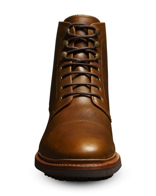 Allen Edmonds Natural Briggs Leather Lug Boot In Brown At Nordstrom Rack for men