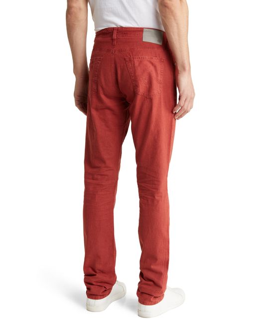 AG Jeans Red Everett Linen & Cotton Pants for men