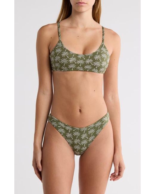 Lemlem Green Asha Bikini Top