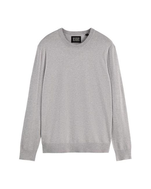 Scotch & Soda Gray Core Crewneck Pullover for men