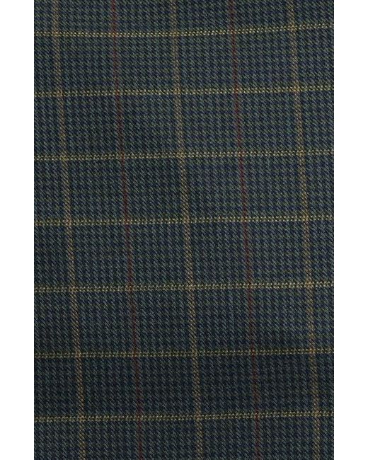 Rag & Bone Black Slade Plaid Crop Wool Blend Blazer