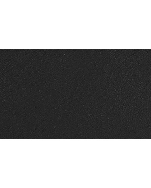 CHAMPS Black Zip Leather Card Case for men