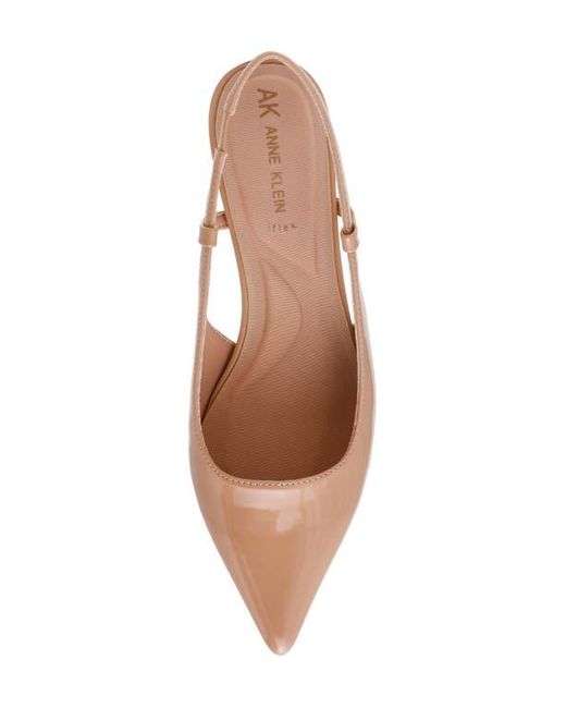 Anne Klein Brown Shorty Slingback Pump