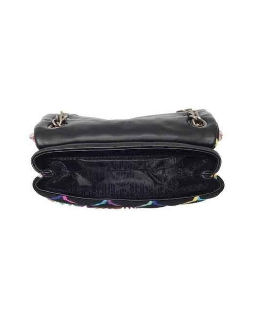 Kurt Geiger Blue Mini Kensington Flowers Convertible Shoulder Bag