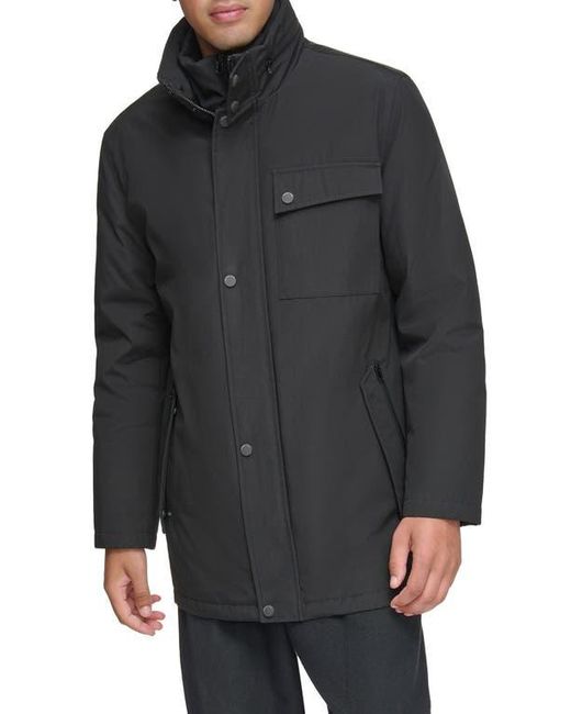 Andrew Marc Water Resistant Hooded Car Coat in Black for Men Lyst