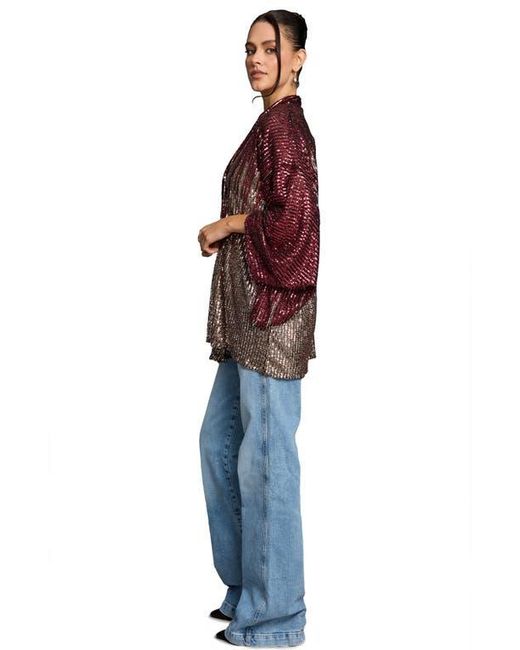 Saachi Brown Sequin Party Duster