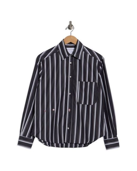 CISSA Blue The Daily Cotton Button-Up