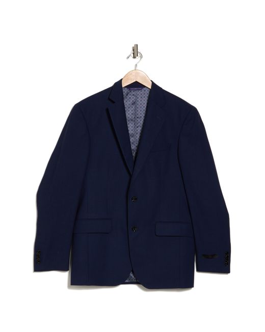 Ted Baker Blue Jarrow Slim Fit Wool Sport Coat for men