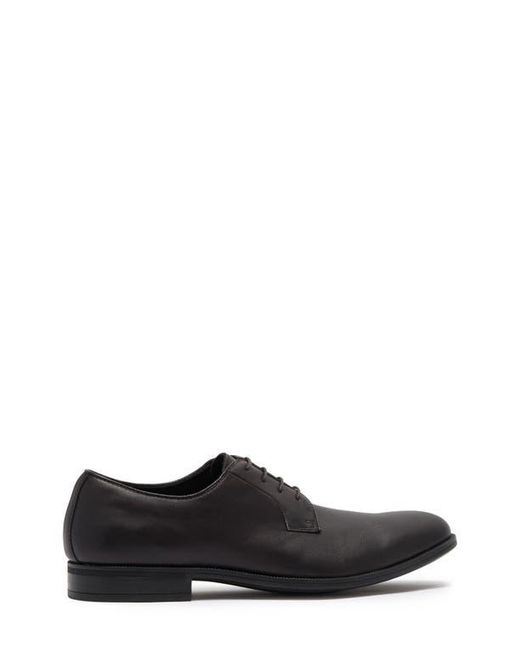 Gordon Rush Black Bailey Leather Plain Toe Derby for men