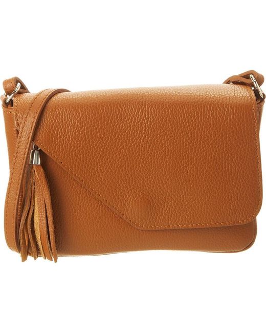 Persaman New York Brown Penelope 18 Crossbody Bag