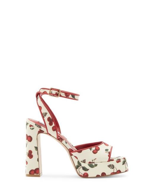 Steve Madden Red Kymmee Platform Pump