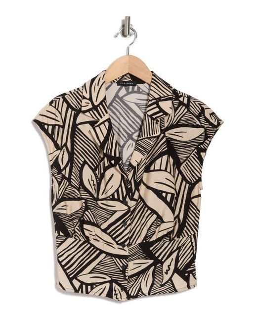 Pleione Multicolor Patterned Camp Shirt