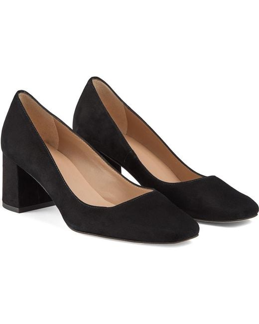 L.K.Bennett Black Sally Square Toe Pump