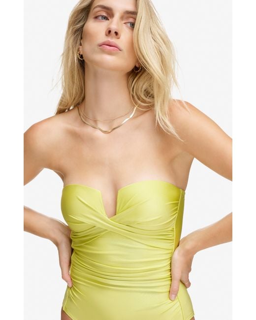 Calvin Klein Green Tummy Control One-piece Swimsuit