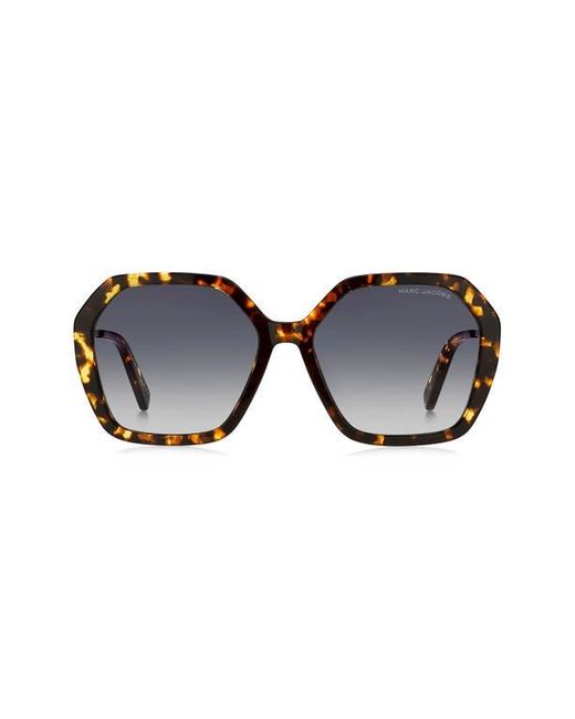 Marc Jacobs Blue 57Mm Gradient Square Sunglasses