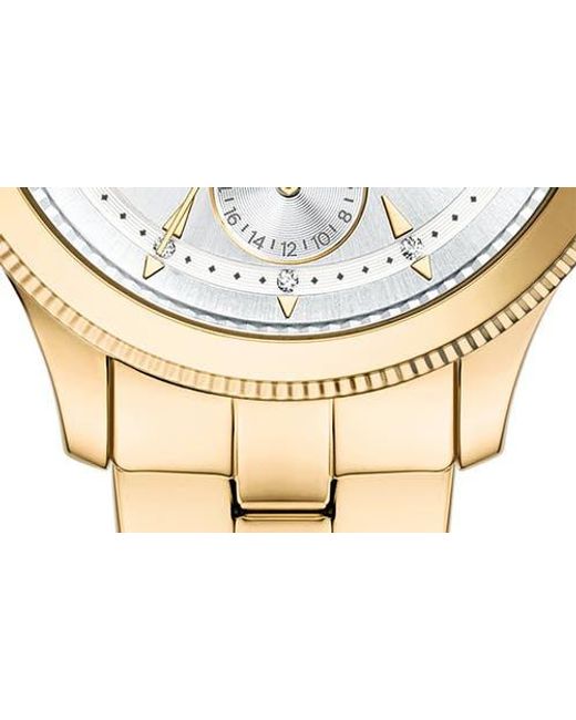 Fossil Metallic Brynn Bracelet Strap Multifunction Watch, 38Mm