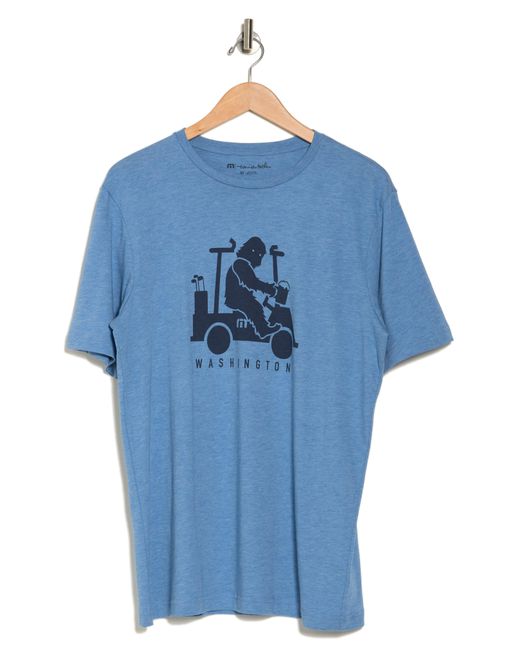 Travis Mathew Blue Hoppy Days Graphic T-shirt for men