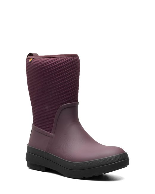 Bogs Purple Crandall Ii Mid Waterproof Rain Boot