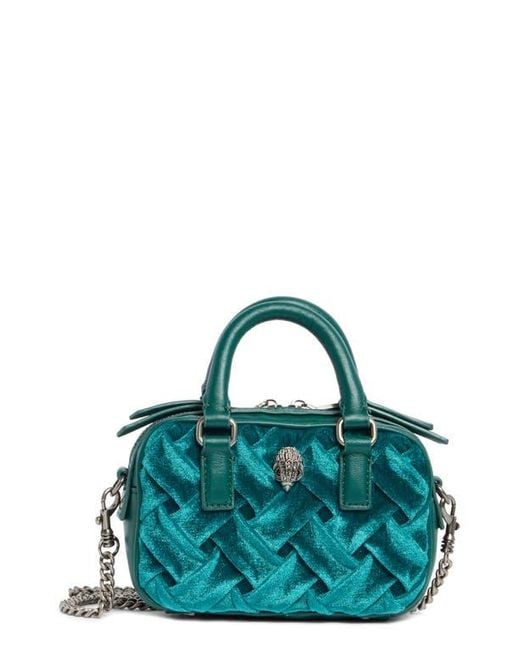 Kurt Geiger Green Kensington Extra Small Duffle Crossbody Bag