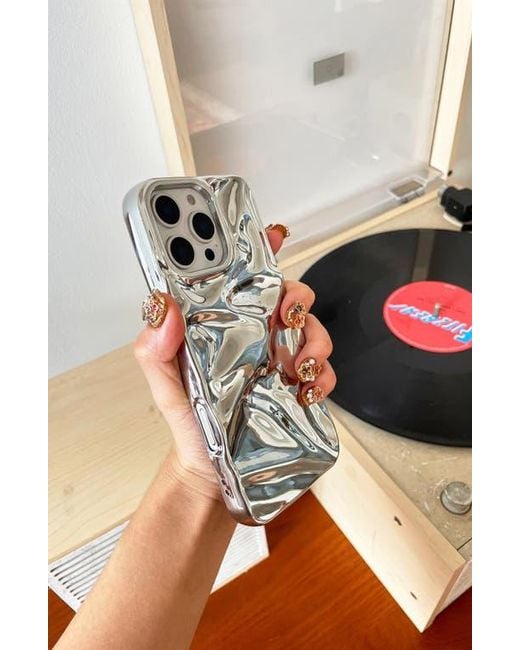 Auramma Gray Crinkle Iphone 16 Pro Max Case