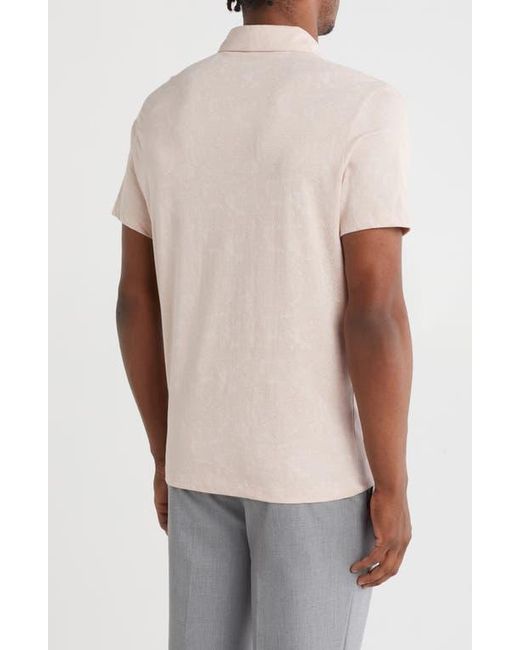 WESTZEROONE Pink Faustine Cotton Polo for men