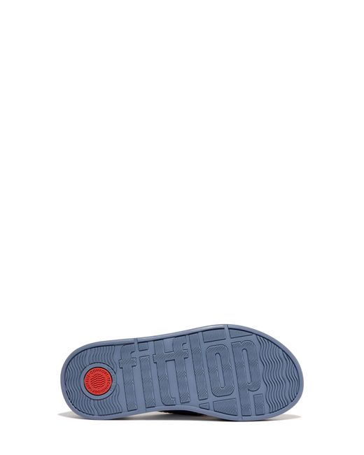 Fitflop Blue F-mode Platform Slide Sandal