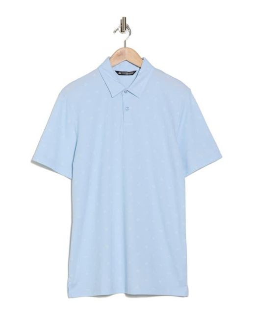 Travis Mathew Blue Final State No Logo Golf Polo for men