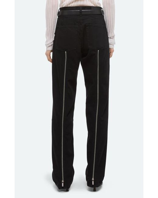 Helmut Lang Black Back Zip Carpenter Jeans