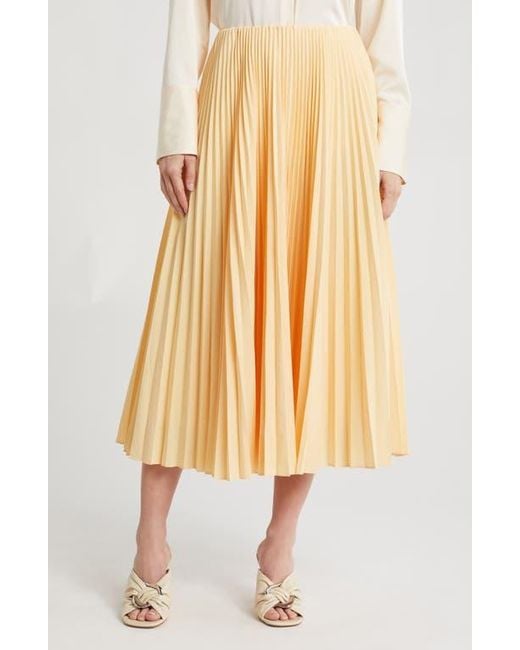 A.L.C. Natural Tatum Pleated Skirt
